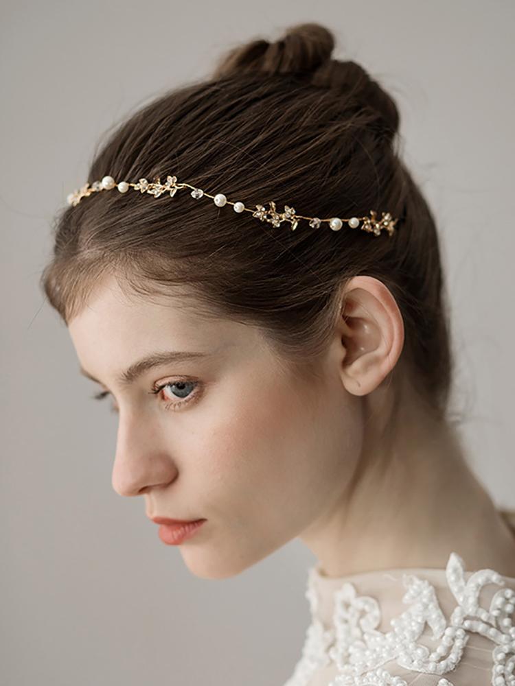 Headpieces Vintage Gold Shiny Crystal Pearl Rhinestones Leaves Head Chain Headband Handmade Wedding Bridal Hair Accessories Party For WomenH
Headpieces Vintage Gold Shiny Crystal Pearl Rhinestones Leaves Head Chain Headband Handmade Wedding Bridal Hair Accessories Party For WomenH