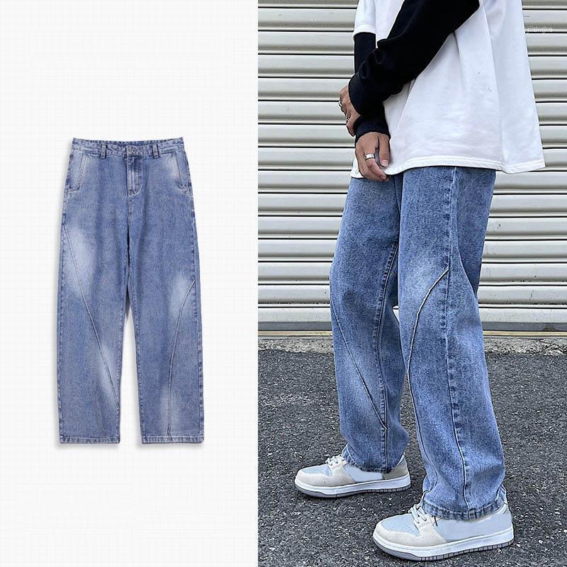 Men' Jeans Blue Straight Leg Autumn Winter Men Korean Fashion Mid Waist Baggy Male Casual Denim Wide Pants Vaqueros Hombre
Men' Jeans Blue Straight Leg Autumn Winter Men Korean Fashion Mid Waist Baggy Male Casual Denim Wide Pants Vaqueros Hombre