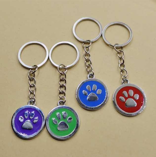 Keychains 4 Color Dog Print Charms For Jewelry Making Enamel Footprint Key Ring Chain Round Split Keychain Keyrings
Keychains 4 Color Dog Print Charms For Jewelry Making Enamel Footprint Key Ring Chain Round Split Keychain Keyrings