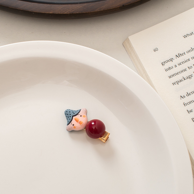 S2889 Fashion Jewelry Cute Funny Little Hair Clip Cartoon Mini Character Duck Beak Clip Women Girl Hair Accessories