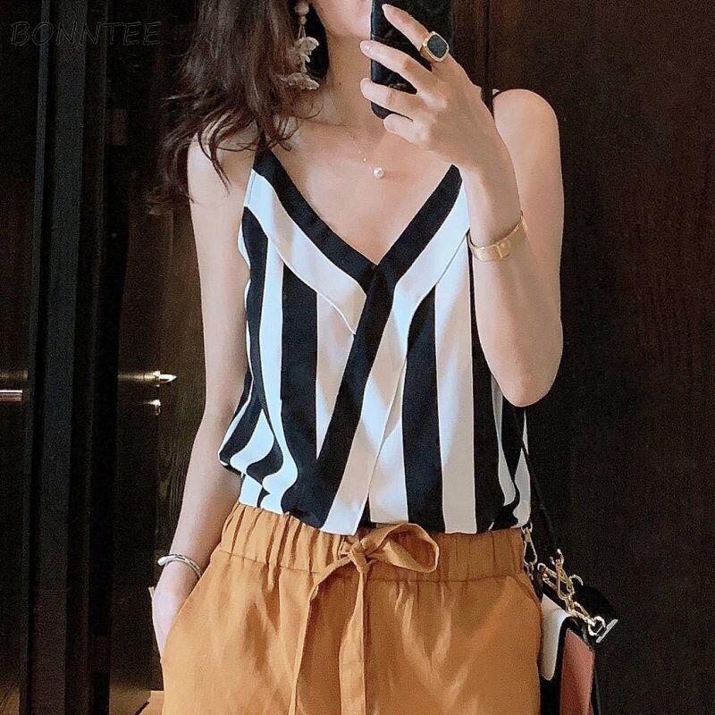 Women's Tanks & Camis Summer Tops Women Striped Patchwork Chic Basic Sexy Simple All-match Casual Temperament Stylish Streetwear Cozy Ins Sl, Black-white
Women's Tanks & Camis Summer Tops Women Striped Patchwork Chic Basic Sexy Simple All-match Casual Temperament Stylish Streetwear Cozy Ins Sl, Black-white