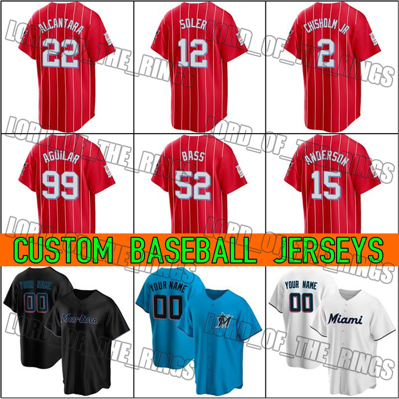 Miami City Connect Baseball 99 Jesus Aguilar Jersey Jazz Chisholm Jr Brian Anderson Jorge Soler Jerseys Anthony Bass Miguel Rojas Sandy Alcantara De La Cruz, Man custom jersey (mly)
Miami City Connect Baseball 99 Jesus Aguilar Jersey Jazz Chisholm Jr Brian Anderson Jorge Soler Jerseys Anthony Bass Miguel Rojas Sandy Alcantara De La Cruz, Man custom jersey (mly)