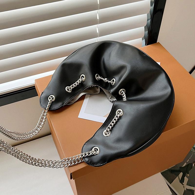 Evening Bags High Capacity PU Leather Big Shoulder For Women Half Moon Underarm Bag 2022 Designer Chain Handbag And Purses TotesEvening Even, Beige
Evening Bags High Capacity PU Leather Big Shoulder For Women Half Moon Underarm Bag 2022 Designer Chain Handbag And Purses TotesEvening Even, Beige