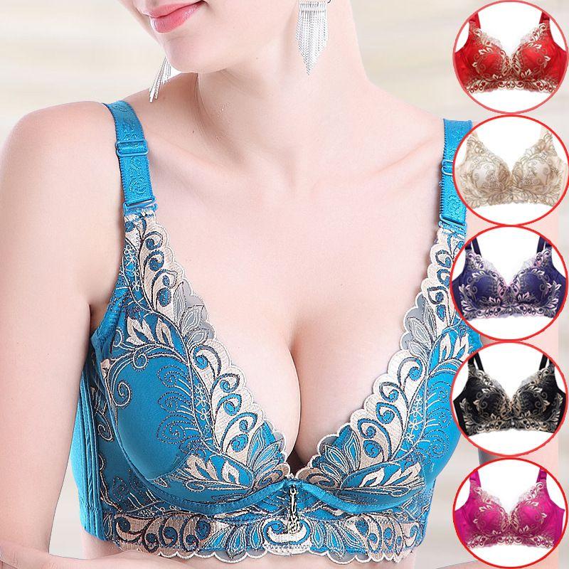 Bras Sets Sexy Embroidered Underwear Women Gathered Wireless Push Up Bra And Panty Set Large Size Breast Adjustable Femme Lingerie, Green(only bra)
Bras Sets Sexy Embroidered Underwear Women Gathered Wireless Push Up Bra And Panty Set Large Size Breast Adjustable Femme Lingerie, Green(only bra)