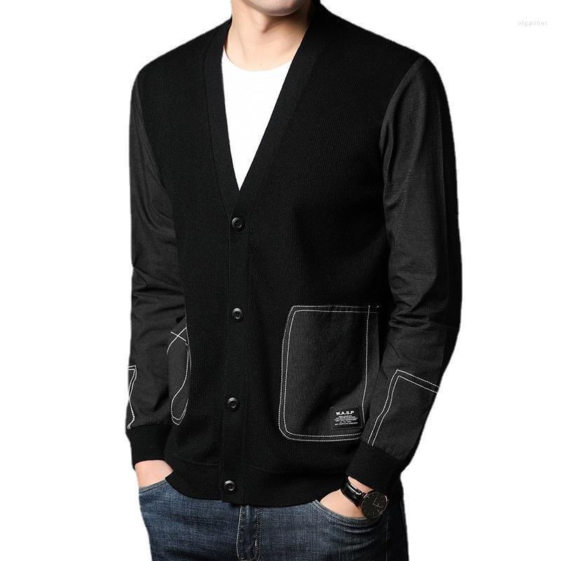 Men's Sweaters Top Quality Autum Winter Brand Fashion Slim Fit Knit Cardigan Men Casual Denim Pockets Knitting Jacket Mens ClothesMen's Olga, Black
Men's Sweaters Top Quality Autum Winter Brand Fashion Slim Fit Knit Cardigan Men Casual Denim Pockets Knitting Jacket Mens ClothesMen's Olga, Black