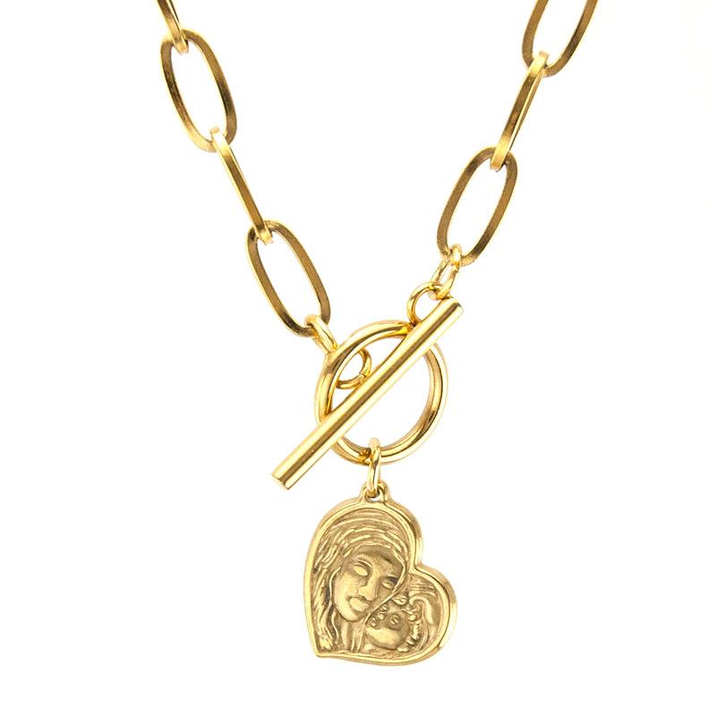 Chokers Heart Mom And Son Pendant Stainless Steel NECKLACE For WOMEN Short CHOKER Toggle Clasp NECK Chain Collares Collier GiftChokers
Chokers Heart Mom And Son Pendant Stainless Steel NECKLACE For WOMEN Short CHOKER Toggle Clasp NECK Chain Collares Collier GiftChokers