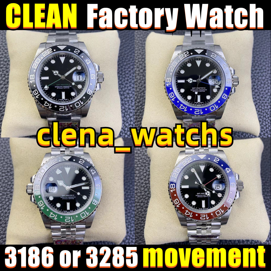 Clean Watch Mens Watches 3186 OR 3285 Two Movements 40mm Red and blue ceramic mouthing Batman left handed, Box
Clean Watch Mens Watches 3186 OR 3285 Two Movements 40mm Red and blue ceramic mouthing Batman left handed, Box