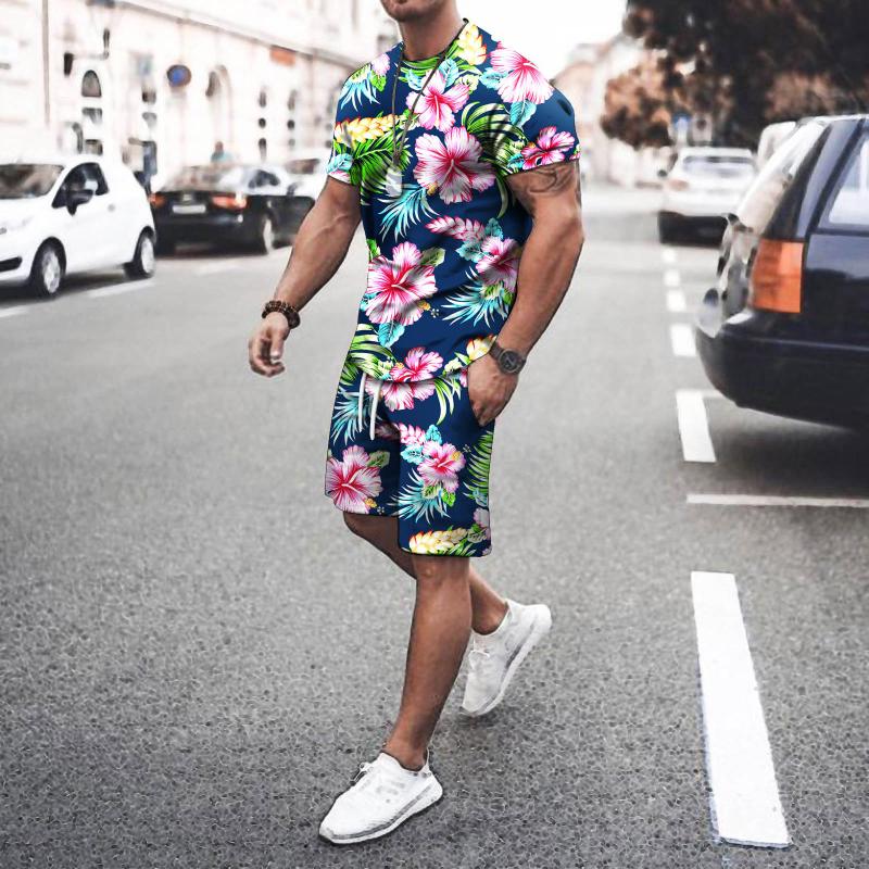 Men's Tracksuits Beach Two Pieces Set Shortwear Jogging Hawaii Floral Print Shorts Loose Running Leisure Track Suit 2022
Men's Tracksuits Beach Two Pieces Set Shortwear Jogging Hawaii Floral Print Shorts Loose Running Leisure Track Suit 2022