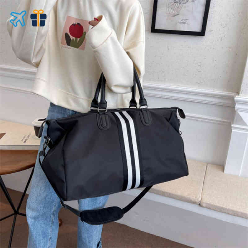 Short-Distance Travel Bag Women's Portable Luggage Men's Korean-Style Large Capacity Canvas Lightweight Waterproof Ba 220709