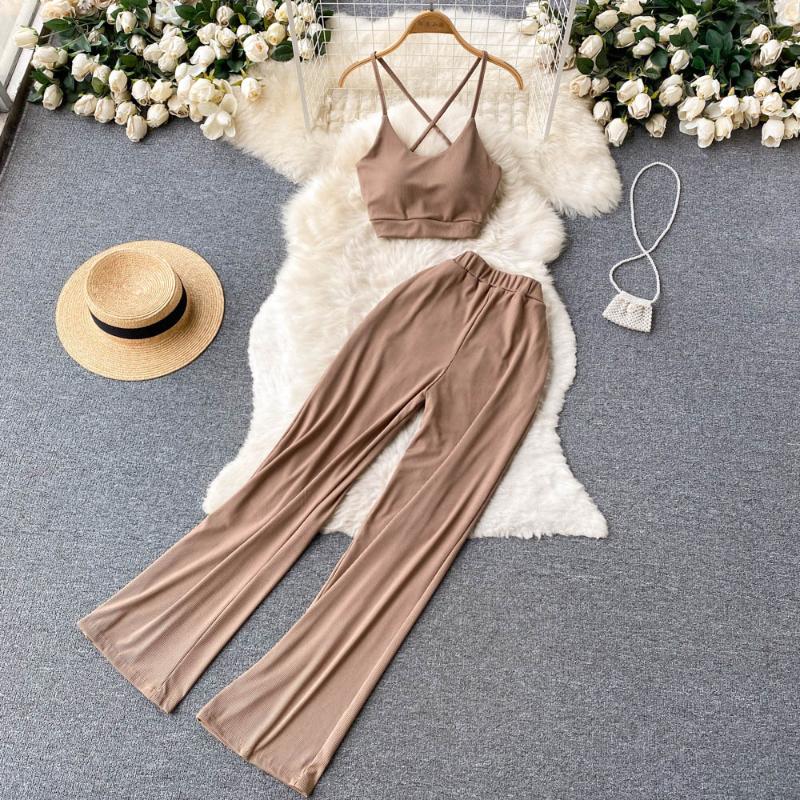 Women's Two Piece Pants Summer Fashion Suit Women's Sexy Sleeveless Short Tank Tops High Waist Casual Sets G936Women's, Green
Women's Two Piece Pants Summer Fashion Suit Women's Sexy Sleeveless Short Tank Tops High Waist Casual Sets G936Women's, Green