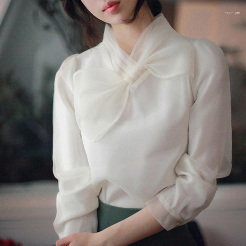 Arrival Spring Summer White Organza Shirt Women High Quality Bow Neck Blouse Elegant Office Ladies Work Wear Top Blusas Women' Blouses & Sh, Black
Arrival Spring Summer White Organza Shirt Women High Quality Bow Neck Blouse Elegant Office Ladies Work Wear Top Blusas Women' Blouses & Sh, Black