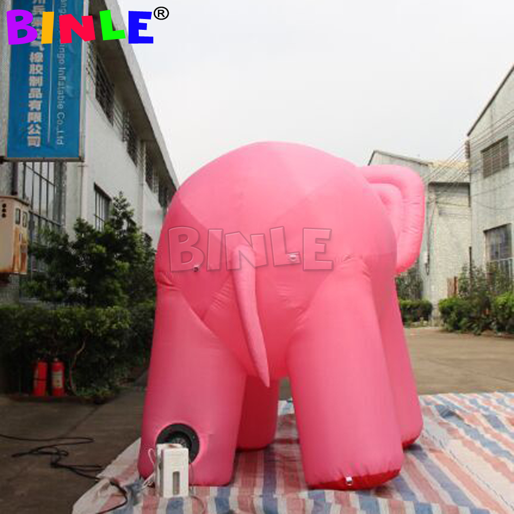 Customized shape large inflatable elephant/3m 10ft giant pink elephant zoo animal mascot for event decoration