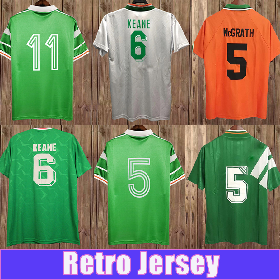 1988 1994 Retro ROY KEANE HORTON Mens Soccer Jerseys 1990 Ireland National Team Home Away Football Shirts Short Sleeve Adult Uniforms, Fg9871 1993 1994 away
1988 1994 Retro ROY KEANE HORTON Mens Soccer Jerseys 1990 Ireland National Team Home Away Football Shirts Short Sleeve Adult Uniforms, Fg9871 1993 1994 away