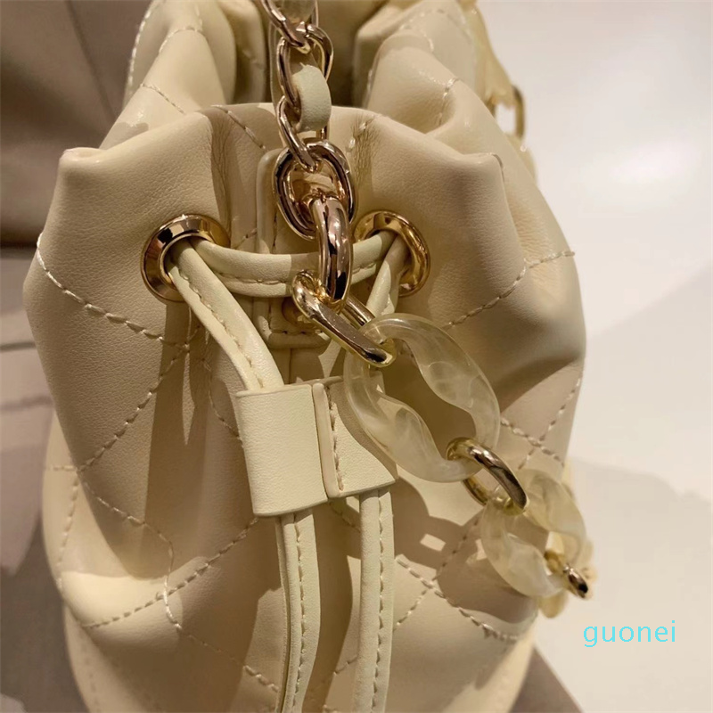 Large capacity -fashion oblique single shoulder bags women handbag Chain bucket bag 2022