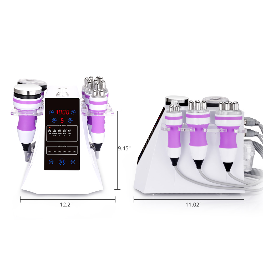2022 6 in 1 Ultrasonic 40K Cavitation RF Vacuum Weight Loss RF Whitening and Rejuvenating Rf Cavitation Slimming Machine
