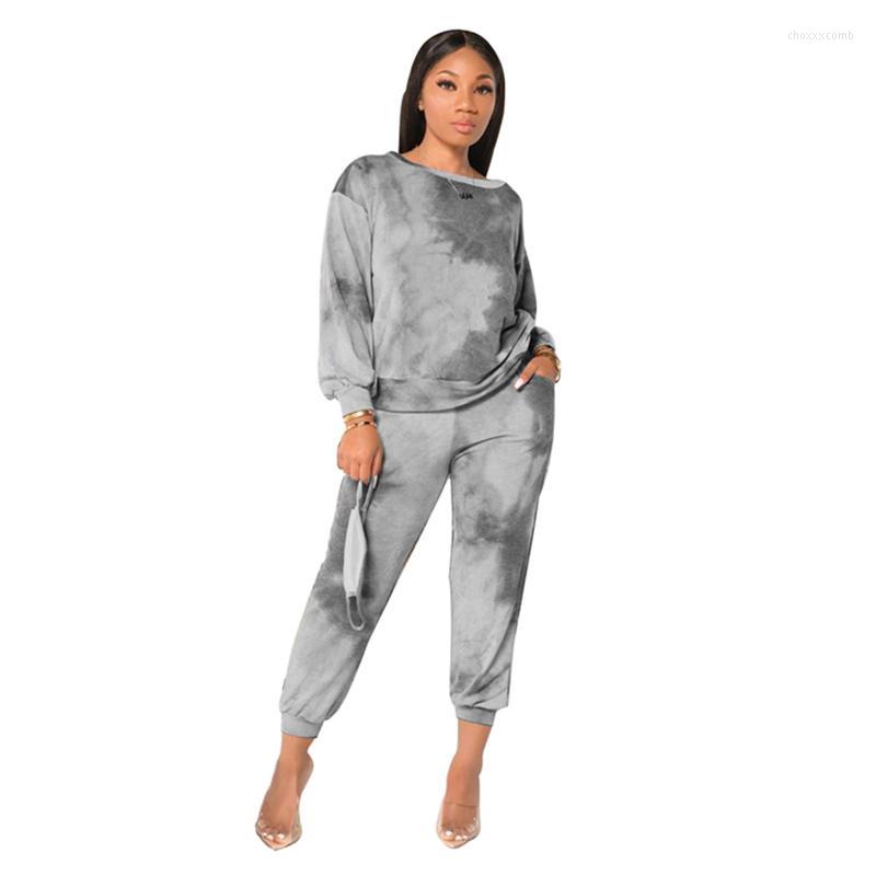 Women' Tracksuits Casual Tie-dye Two Piece Pant Set Without Mask Women, Purple 
Women' Tracksuits Casual Tie-dye Two Piece Pant Set Without Mask Women, Purple