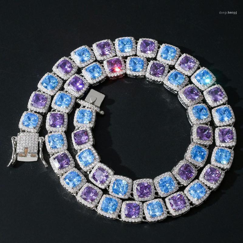High Quality Hip Hop Man Necklace 10mm Square Color Blue Zircon Tennis Chain Bling Chains
High Quality Hip Hop Man Necklace 10mm Square Color Blue Zircon Tennis Chain Bling Chains