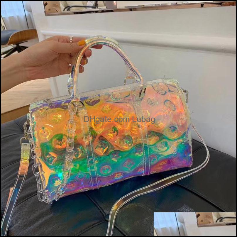 Suitcases Laser Travel Bag 50Cm Luxury Holographic New Printing Transparent Large-Capacity Sports Handbag High Quality Short-Di Lubag Dhsfw
Suitcases Laser Travel Bag 50Cm Luxury Holographic New Printing Transparent Large-Capacity Sports Handbag High Quality Short-Di Lubag Dhsfw