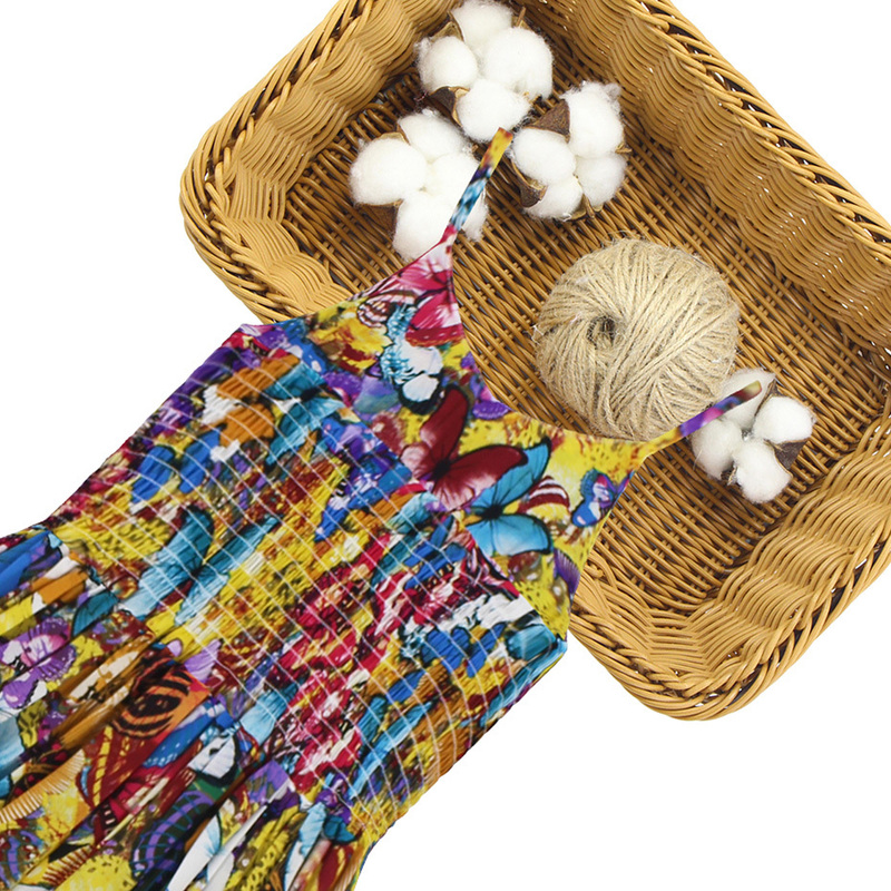 Dress For Girls Strap Dress Girl Slim Bohemian Girls Beach Dress Summer Teenage Clothes For Girls 6 8 10 12 220707