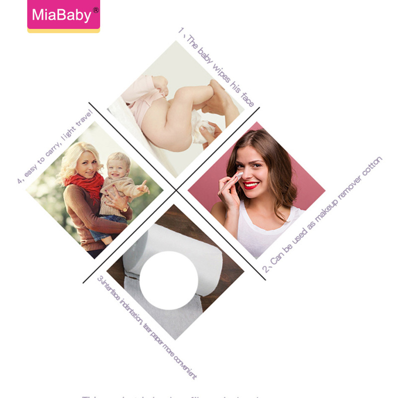 Miababy 3 rolls/set Disposable Diapers Liners Biodegradable & Flushable Nappy Cloth Diaper 100% Bamboo Rayon 220512