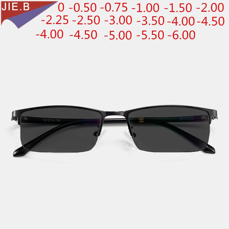 Fashion Sunglasses Frames Men's And Women's Pochromic Myopia Chameleon Lens Diopter Correction Glasses -0.5 To 0.75 -1.0 -2 -6Fashio
Fashion Sunglasses Frames Men's And Women's Pochromic Myopia Chameleon Lens Diopter Correction Glasses -0.5 To 0.75 -1.0 -2 -6Fashio