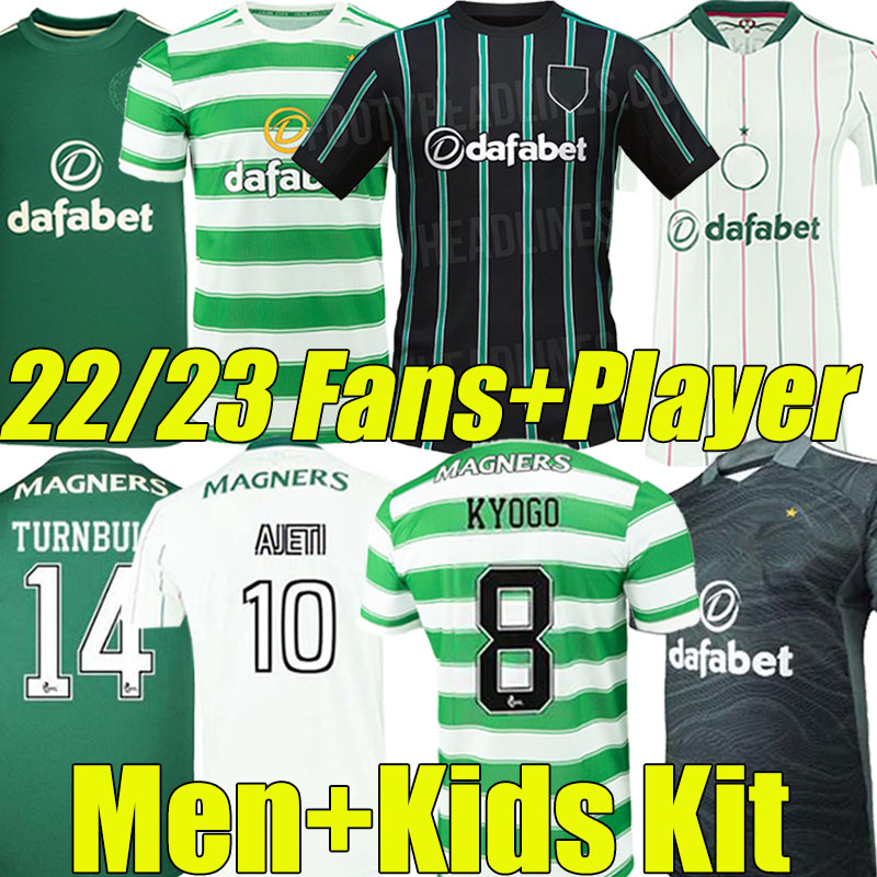 21/22/23 Celtic Away FC Soccer Jerseys fans player version KYOGO ABADA AJETI 2021 2022 2023 FORREST FORREST TURNBULL JOTA McGregor third Men Kids Kit Football Shirts, 22-23 away
21/22/23 Celtic Away FC Soccer Jerseys fans player version KYOGO ABADA AJETI 2021 2022 2023 FORREST FORREST TURNBULL JOTA McGregor third Men Kids Kit Football Shirts, 22-23 away