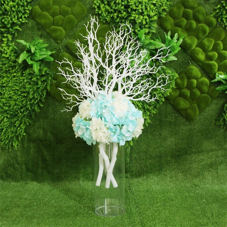 92cm Plastic Coral Tree Branch DIY Wedding Road Leading Home Garden Decor Flower Wall White Coral Branches Plants wall decor
