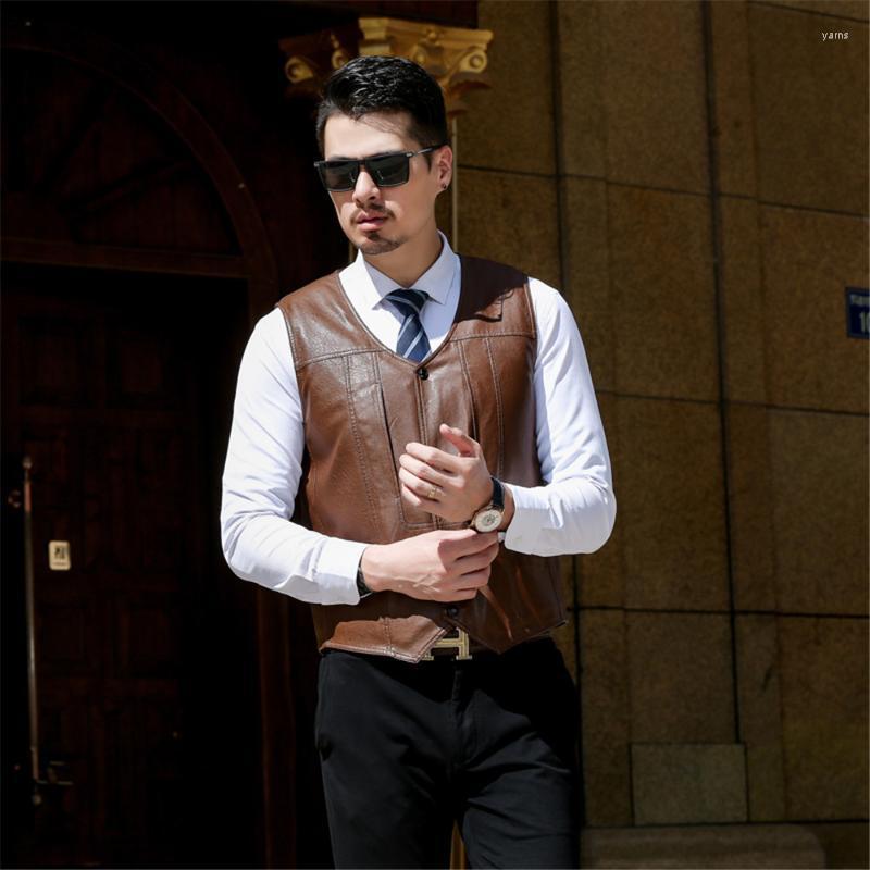 Men's Vest Plus Velvet PU Leather Winter Large Size Fleece Waistcoat Fashion Unsleeve Coat Sleeveless Jackets Vests, Black
Men's Vest Plus Velvet PU Leather Winter Large Size Fleece Waistcoat Fashion Unsleeve Coat Sleeveless Jackets Vests, Black
