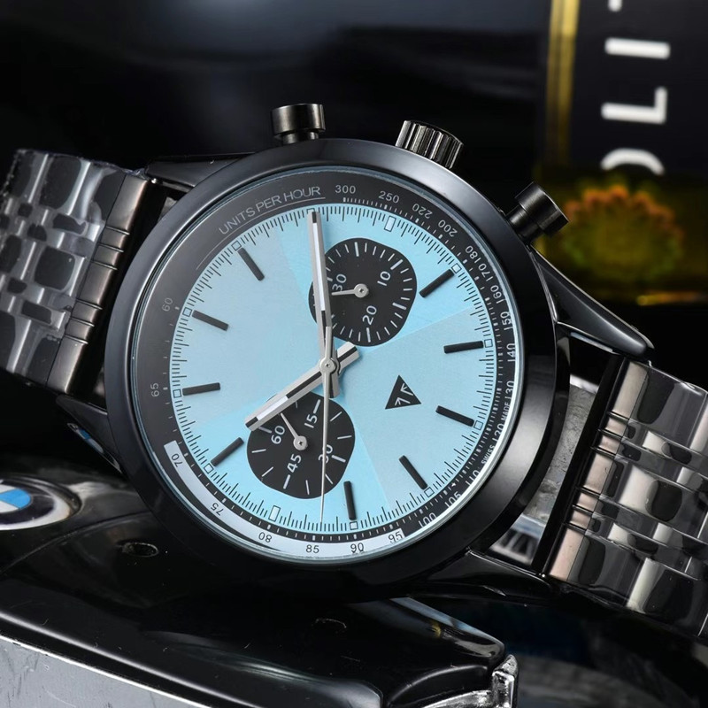 Men Watches 44MM Multi-function Dial Manual Scanning Quartz Movement Chronograph Stainless Steel Making Fashion Men's wristWatch
Men Watches 44MM Multi-function Dial Manual Scanning Quartz Movement Chronograph Stainless Steel Making Fashion Men's wristWatch