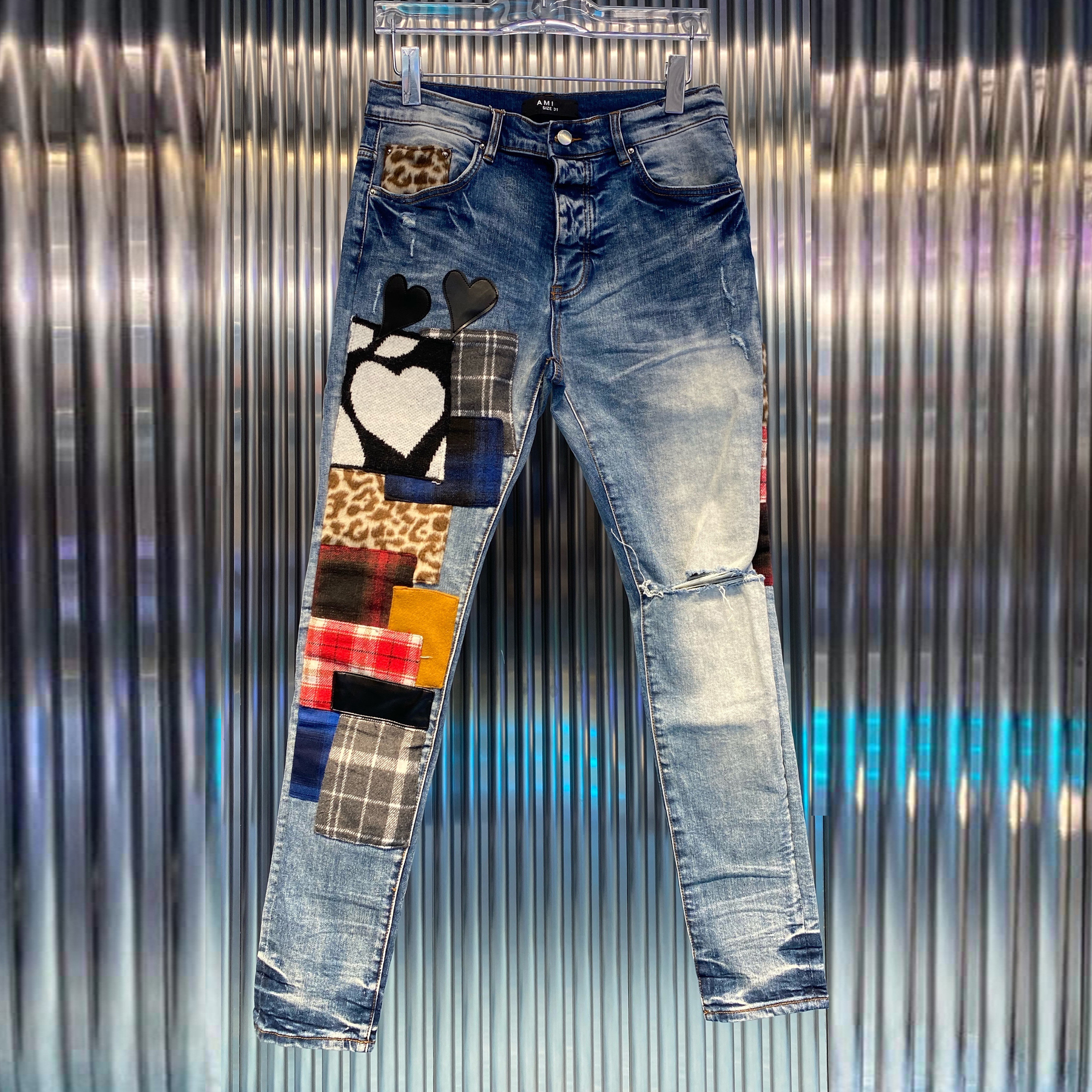 High Quality Trend New Washed Patchwork Slim Jeans Hip Hop Men Jeans European Style Streetwear Motorcycle Jean Pants