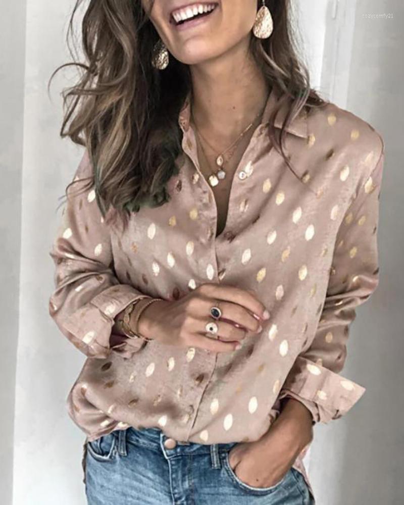 Women' Blouses & Shirts Women Casual Polka Dot Blouse 2022 Spring Summer Long Sleeve Loose Tops Ladies Office Turn-down Collar Plus Size, Gray
Women' Blouses & Shirts Women Casual Polka Dot Blouse 2022 Spring Summer Long Sleeve Loose Tops Ladies Office Turn-down Collar Plus Size, Gray