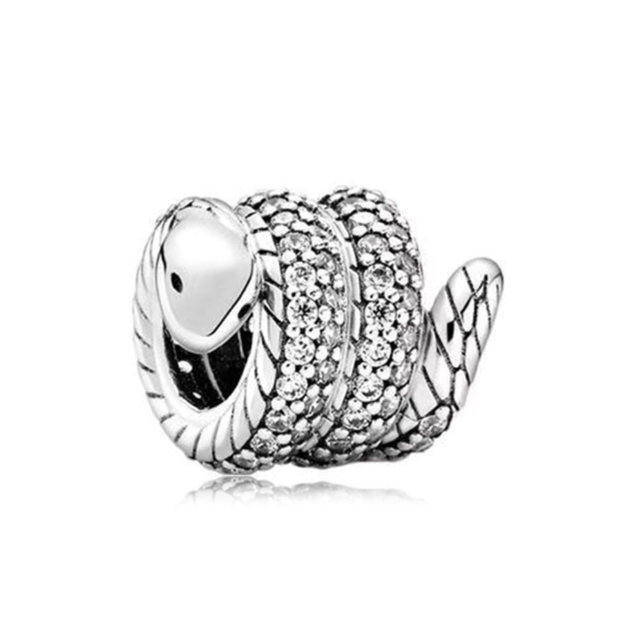 925 Sterling Silver Dangle Charm Color Lucky Cat Safety Chain Dog Paw Crown Owl Love Pendant Bead Fit Charms Bracelet DIY Jewelry Accesso