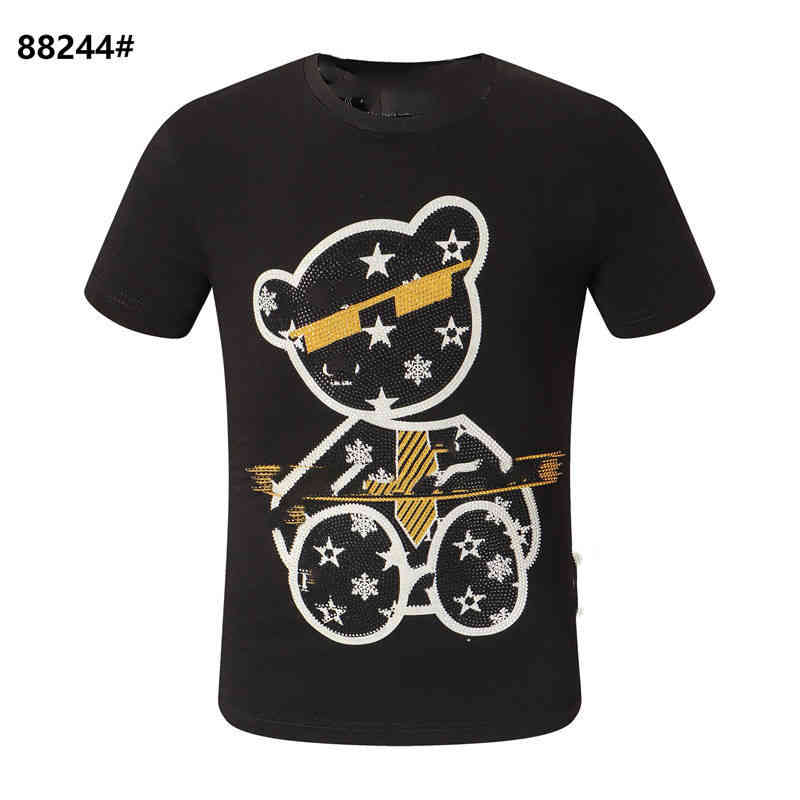 2022 summer new fashion brand PP skull hot drill short sve t-shirt men's round neck slim fit half sve T-shirt, White
2022 summer new fashion brand PP skull hot drill short sve t-shirt men's round neck slim fit half sve T-shirt, White