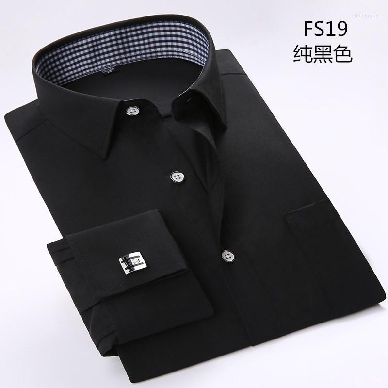 Men's Dress Shirts Business Formal Wear French Cufflinks Shirt Men's Long Sleeve Non-Ironing Black Suit Inch Bottoming Slim FitMen's Eld, C3
Men's Dress Shirts Business Formal Wear French Cufflinks Shirt Men's Long Sleeve Non-Ironing Black Suit Inch Bottoming Slim FitMen's Eld, C3