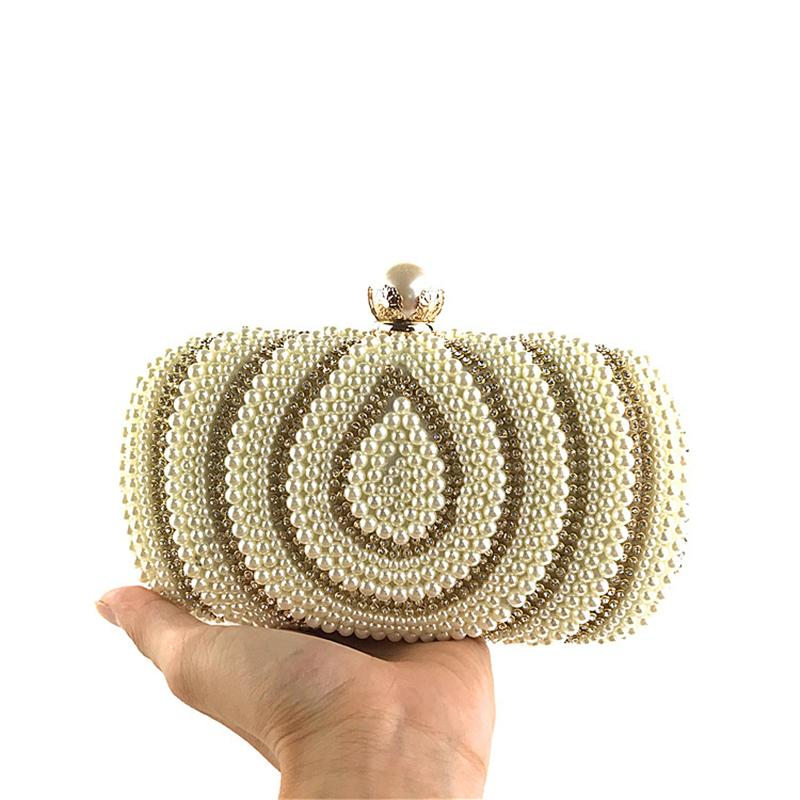 Evening Bags Women Clutch Luxury Pearl Handbags Chain Gold Wedding Bridal Purse Beads Ladies Small Crossbody Shoulder BagsEvening, White
Evening Bags Women Clutch Luxury Pearl Handbags Chain Gold Wedding Bridal Purse Beads Ladies Small Crossbody Shoulder BagsEvening, White