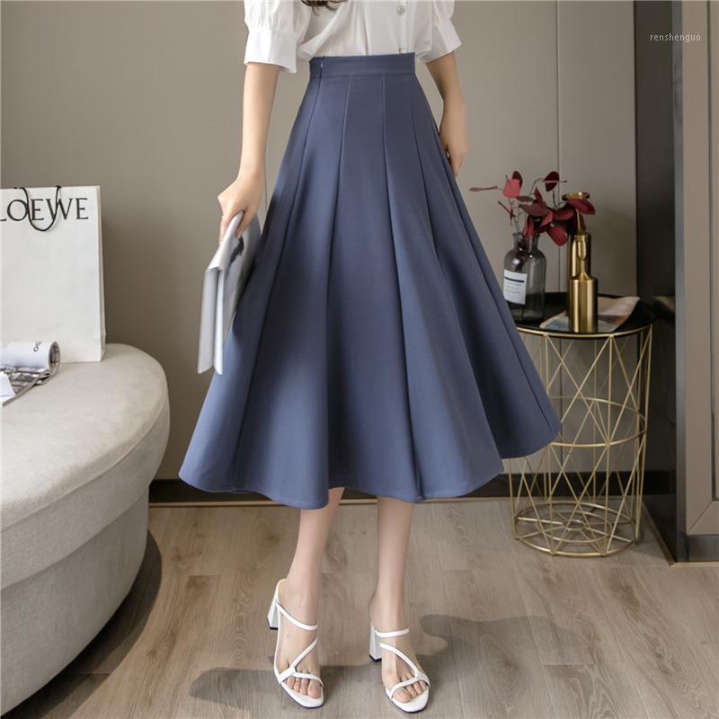 Limiguyue High Waist Summer Pleated Skirts Women Fashion Korean Style Casual Maxi Big Swing A Line Long Skirt Blue Apricot K577, Black
Limiguyue High Waist Summer Pleated Skirts Women Fashion Korean Style Casual Maxi Big Swing A Line Long Skirt Blue Apricot K577, Black