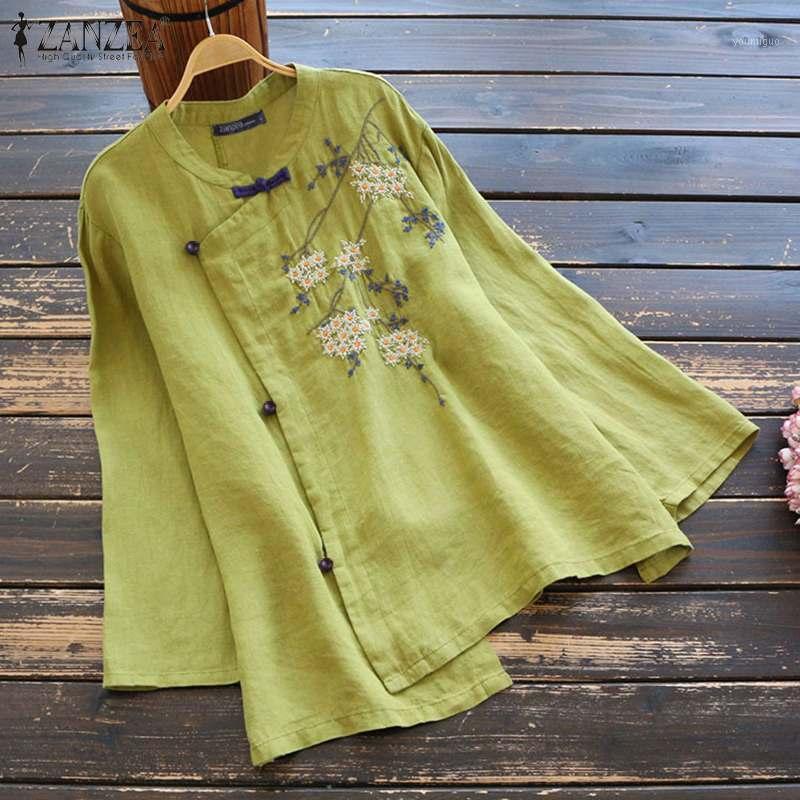 Women' Blouses & Shirts Fashion Floral Women Embroidery Blouse Long Sleeve Blusas Female Tunic Casual Irregular Tops Chemise, Green
Women' Blouses & Shirts Fashion Floral Women Embroidery Blouse Long Sleeve Blusas Female Tunic Casual Irregular Tops Chemise, Green
