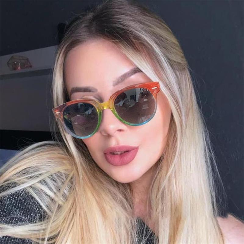Sunglasses Fashion Rainbow Round Women's Plastic Female Gradient Sun Glasses Shades Designer Retro Rivets GlassesSunglassesSunglasses
Sunglasses Fashion Rainbow Round Women's Plastic Female Gradient Sun Glasses Shades Designer Retro Rivets GlassesSunglassesSunglasses