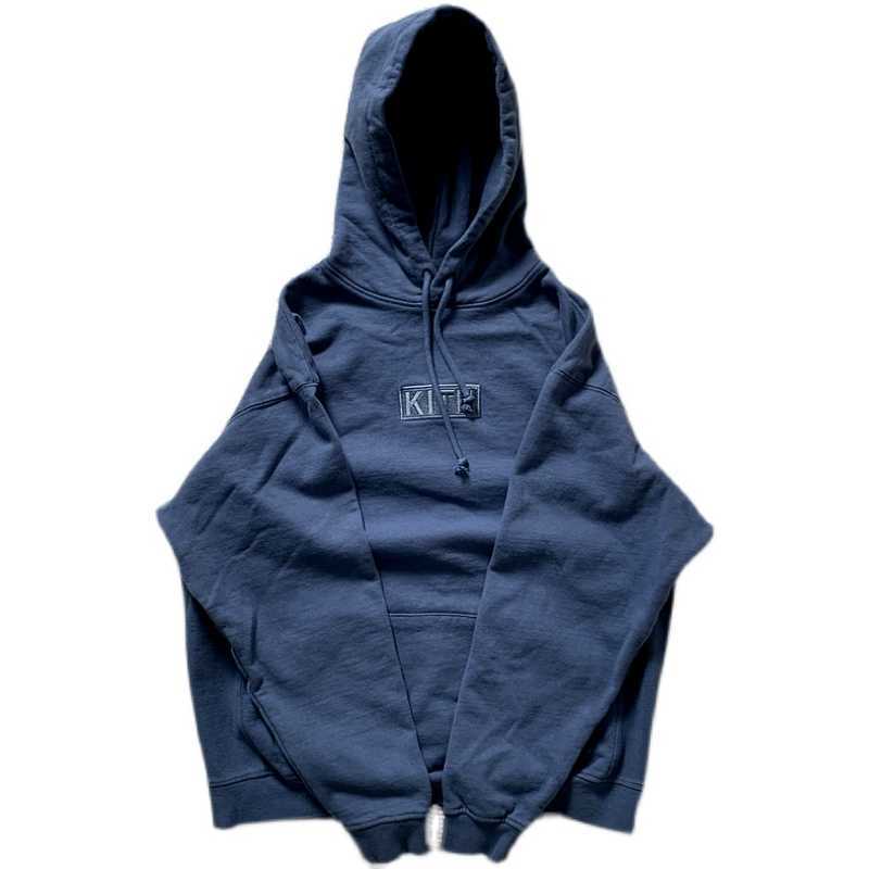 Men's Hoodies Meichao ins wash used kit Hoodie loose wash sweater heavy box embroidery 450g weight, Black