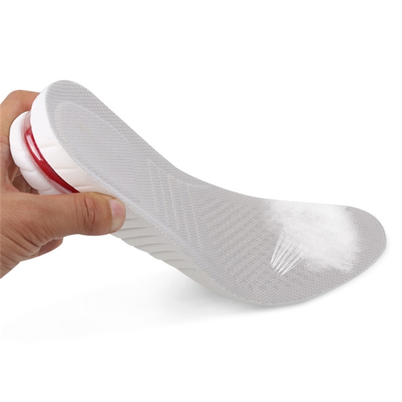 PU twolayer heightening white insole increased insole mens womens invisible movement increased cushion 3cm45cm 210402
