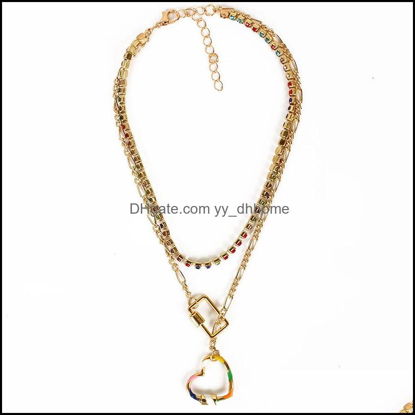 Pendant Necklaces Pendants Jewelry Simplicity Alloy Heart Fashion Geometry Chains Diamond Mtilayer Clavicle Chain Color Spiral Twisting Li
Pendant Necklaces Pendants Jewelry Simplicity Alloy Heart Fashion Geometry Chains Diamond Mtilayer Clavicle Chain Color Spiral Twisting Li