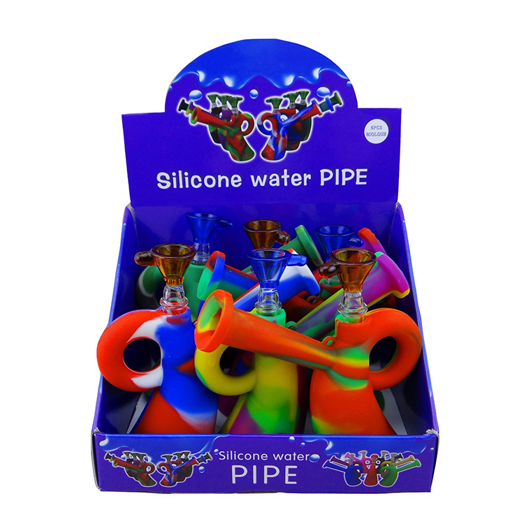 Silicone water pipe HOOKAHS mini bong Filter glass pipe with Glass fittings tobacco gun new camouflage glass bucket
Silicone water pipe HOOKAHS mini bong Filter glass pipe with Glass fittings tobacco gun new camouflage glass bucket