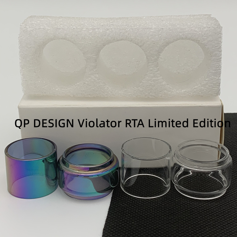 QP DESIGN Violator RTA Limited Edition bag Normal Bulb Tube Clear Replacement Glass Tube 3pcs/box retail package
QP DESIGN Violator RTA Limited Edition bag Normal Bulb Tube Clear Replacement Glass Tube 3pcs/box retail package