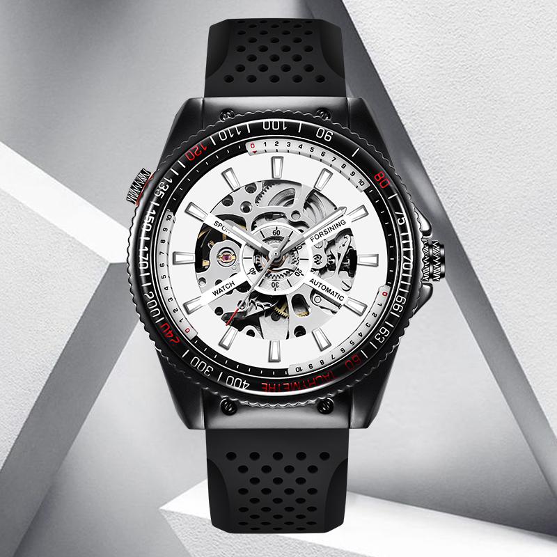 Wristwatches Forsining Rotating Bezel Sport Design Silicone Band Men Watches Top Automatic Black Fashion Casual Watch ClockWristwatches Wris, White
Wristwatches Forsining Rotating Bezel Sport Design Silicone Band Men Watches Top Automatic Black Fashion Casual Watch ClockWristwatches Wris, White