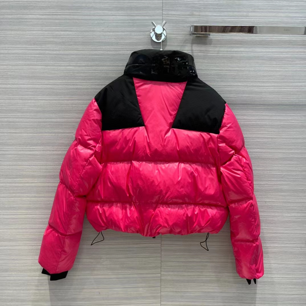 Designer Womens Down Jackets contrast color Embroidered Letter Badge Women's Parkas French Brand Winter Coat, White
Designer Womens Down Jackets contrast color Embroidered Letter Badge Women's Parkas French Brand Winter Coat, White