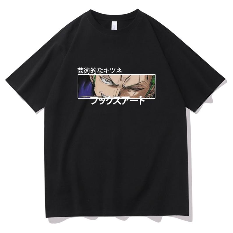 Men' T-Shirts Anime One Piece T-shirt Roronoa Zoro Eyes Print Tshirt Tops Men Women Loose Casual Fashion T Shirts Man Cotton Tee Streetwear, Green
Men' T-Shirts Anime One Piece T-shirt Roronoa Zoro Eyes Print Tshirt Tops Men Women Loose Casual Fashion T Shirts Man Cotton Tee Streetwear, Green