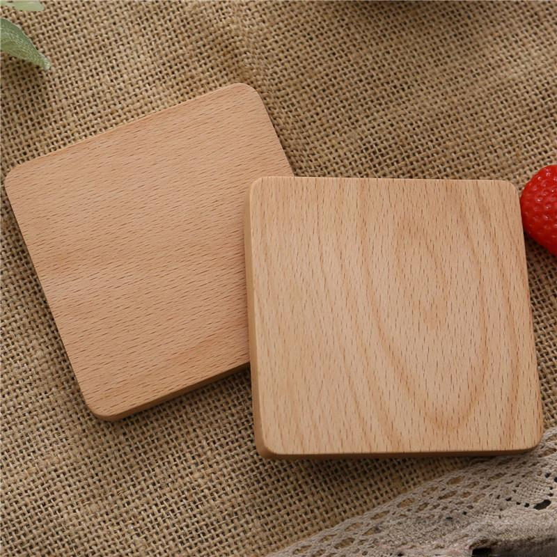 Wooden Coasters Black Walnut Coffee Tea Cup Mats Natural Non Slip Teapot Drink Coasters Home Bar Tools