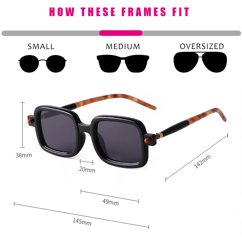 Vintage Gray Pink Lens Square Sunglasses Women Brand Fashion Spectacle Plain Eyewear 90s Rectangle Men Shades Sun Glasses 220506