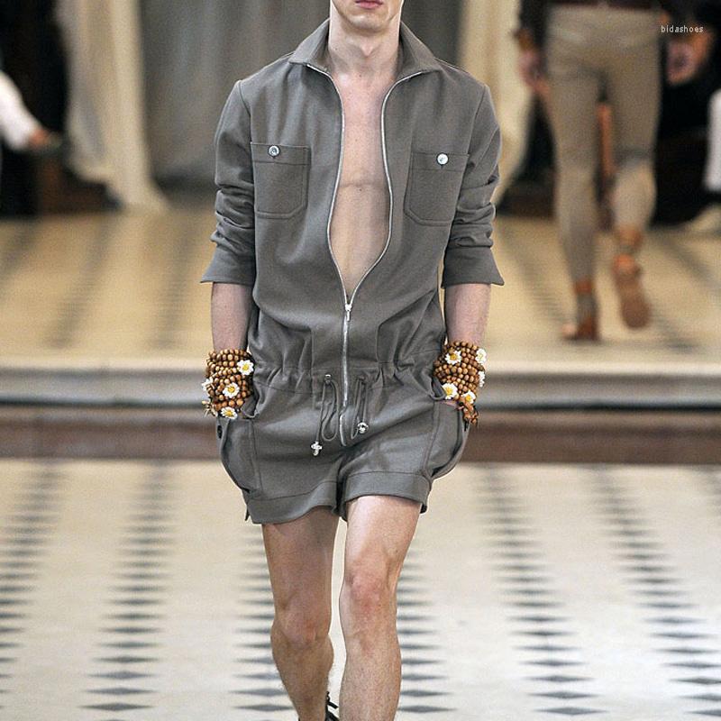 Men's Tracksuits Fashion Runway Designer Jumpsuit Men Rompers One Piece Overalls Cotton Long Sleeve Male Playsuits Spring Autumn Size 4XLMen, Gray
Men's Tracksuits Fashion Runway Designer Jumpsuit Men Rompers One Piece Overalls Cotton Long Sleeve Male Playsuits Spring Autumn Size 4XLMen, Gray