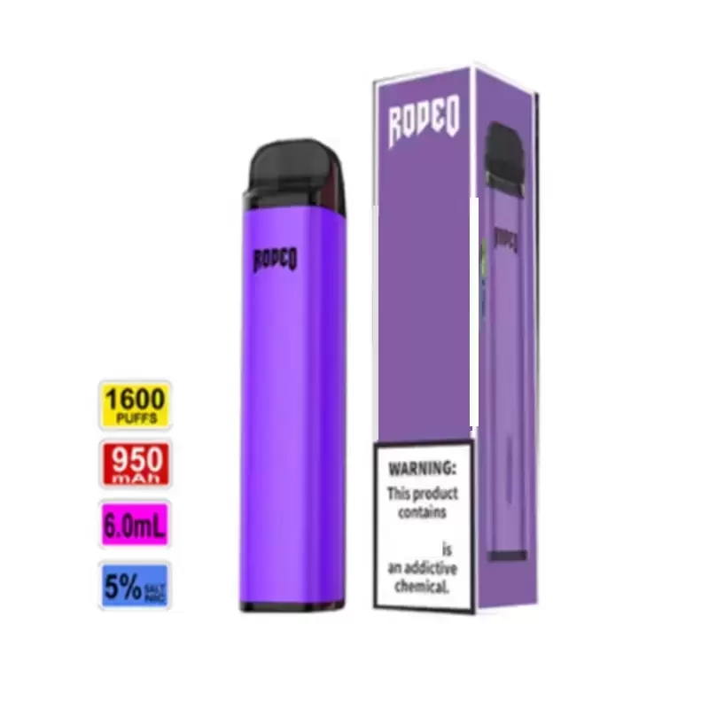 New GCORE RODEO 1600 Puffs Disposable Vape Pen E Cigarette With 950mAh Battery 6ml Prefilled Pod Smoking Kit
New GCORE RODEO 1600 Puffs Disposable Vape Pen E Cigarette With 950mAh Battery 6ml Prefilled Pod Smoking Kit
